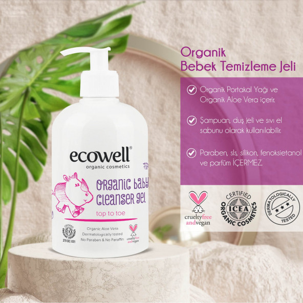 Ecowell Bebek Temizleme Jeli 500 ML - Resim 2