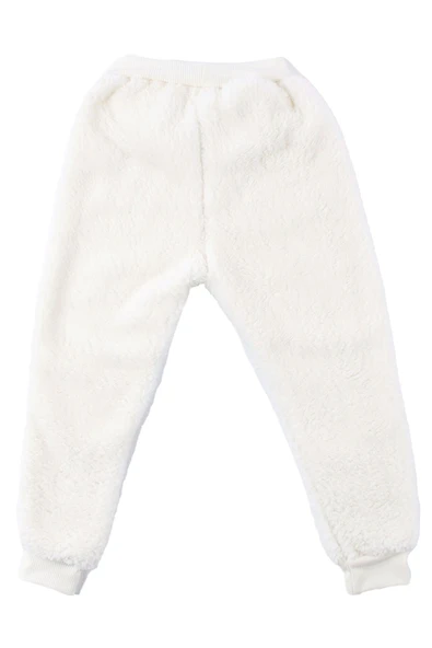 Unisex Ekru Welsoft Peluş Tek Alt - Resim 9