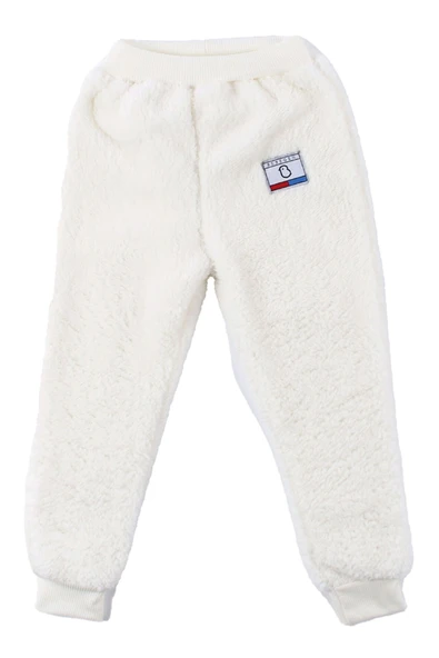 Unisex Ekru Welsoft Peluş Tek Alt - Resim 8