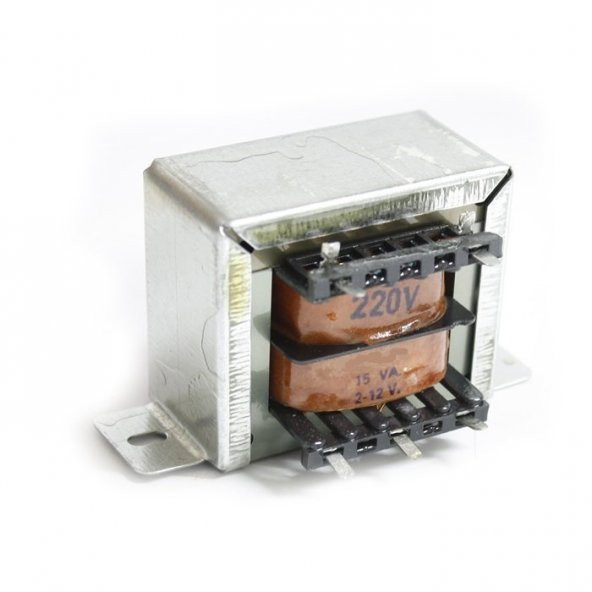 Açık Tip Sarım Trafo 15W 2x12V - 6cm x 5cm x 5cm ürün görseli 1