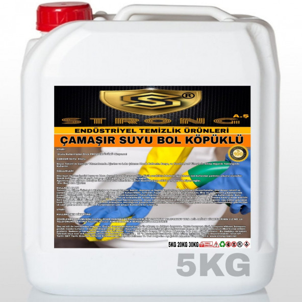 STRONG KÖPÜKLÜ ÇAMAŞIR SUYU 5KG ürün görseli 1