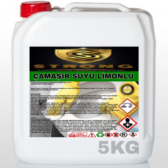 STRONG ÇAMAŞIR SUYU LİMON KOKULU 5KG ürün görseli 1