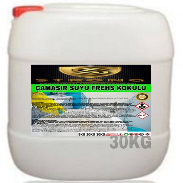 STRONG ÇAMAŞIR SUYU FRESH KOKULU 30KG ürün görseli 1