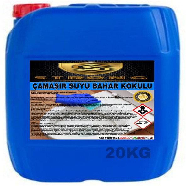 STRONG ÇAMAŞIR SUYU BAHAR KOKULU 20KG ürün görseli 1