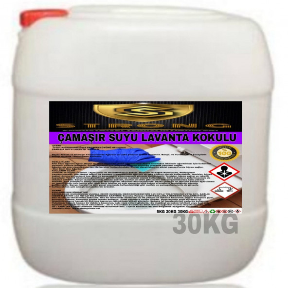 STRONG ÇAMAŞIR SUYU LAVANTA KOKULU 30KG ürün görseli 1