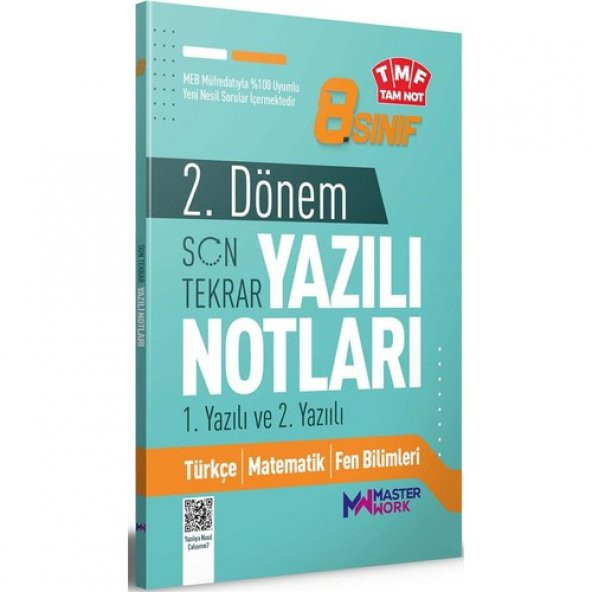8. SINIF 2. DÖNEM MASTER YAZILI NOTLARI 1, VE 2,  DÖNEM ürün görseli 1