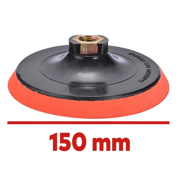 Deliksiz Cırt Zımpara Tabanı Disk Tabanı Altlığı Cırtlı 150 mm ürün görseli 1