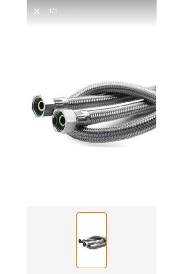 ABESS 3/8 Çelik Bağlantı 50 Cm ürün görseli 1