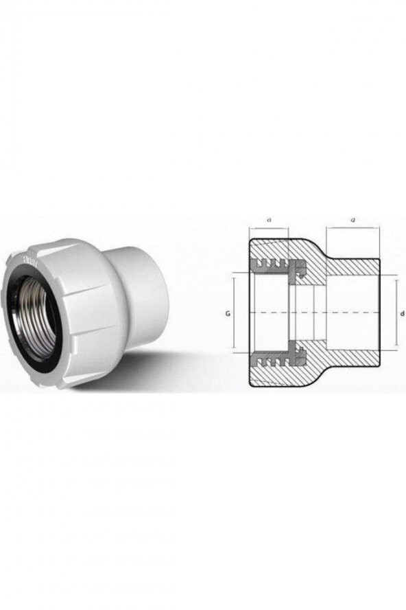 Fırat Grup Fırat Pprc 20 Mm-1/2" Iç Dişli Rekor ürün görseli 1