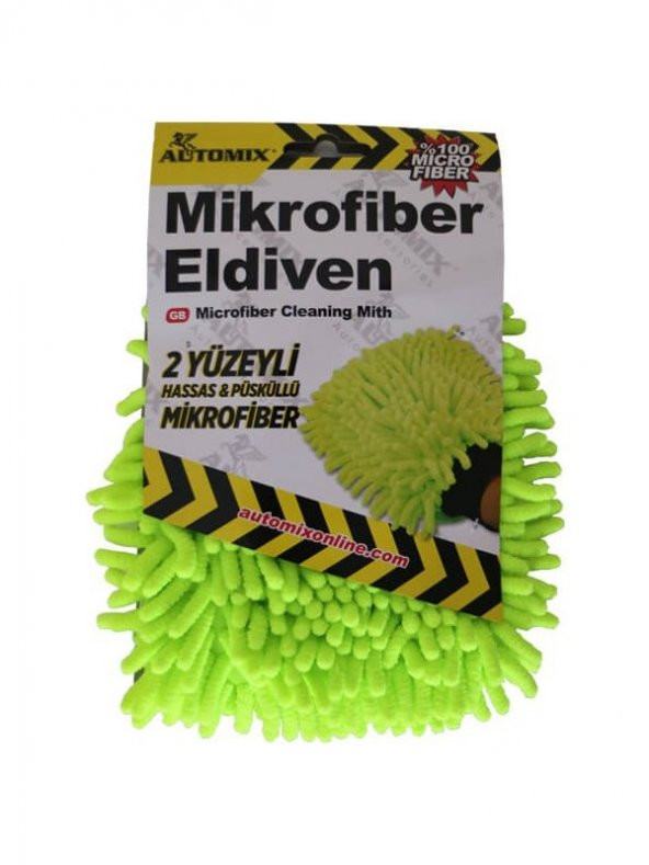 Mikrofiber Makarna Yıkama Eldiveni Yeşil ürün görseli 1