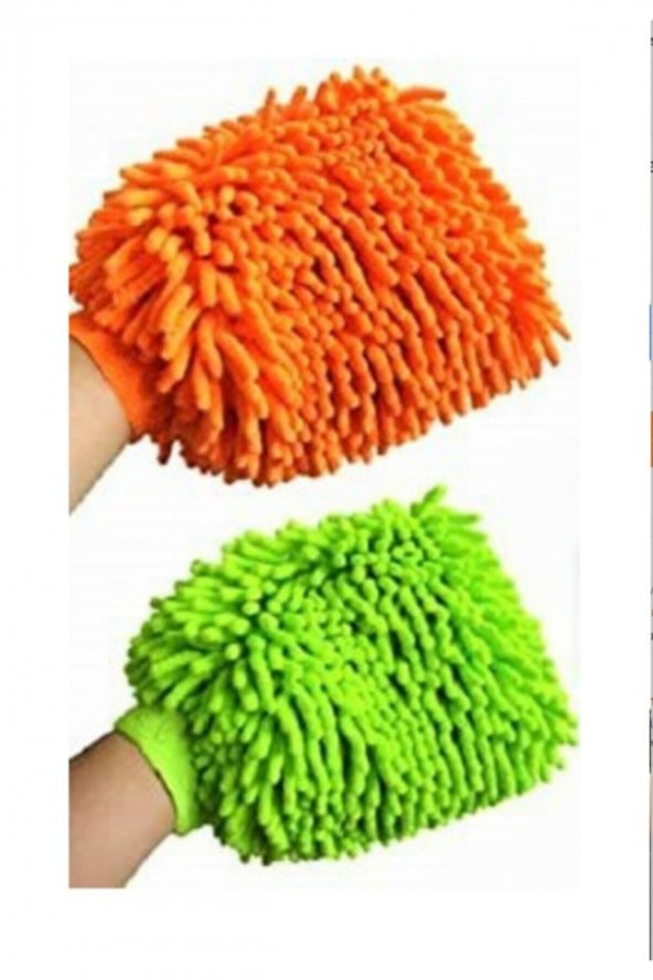 Mikrofiber Makarna Yıkama Eldiveni TURUNCU - Resim 2