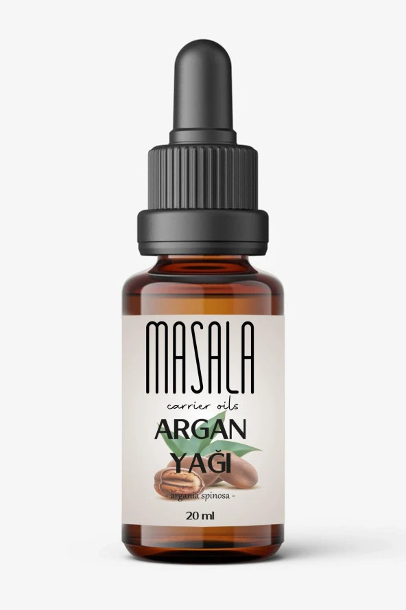 Masala Saf Argan Yağı 20 ml. Soğuk Pres (Argan Carrier Oil) ürün görseli 1