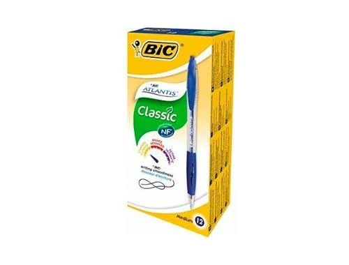 BIC ATLANTIS CLASSIC MAVI BASMALI TUKENMEZ KLM 12L ürün görseli 1