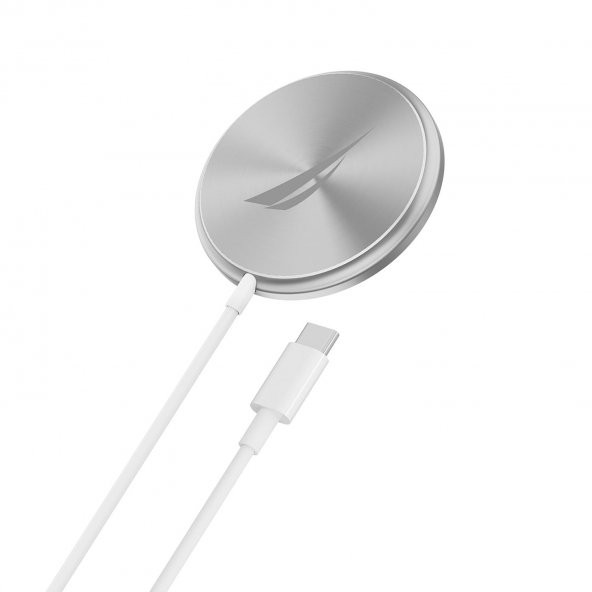 Nautica CH200 Magsafe Wireless Kablosuz 15W Hızlı Şarj Cihazı Beyaz ürün görseli 1