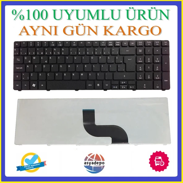 Packard Bell EasyNote TX86-JP-001TK Klavye Siyah TR ürün görseli 1