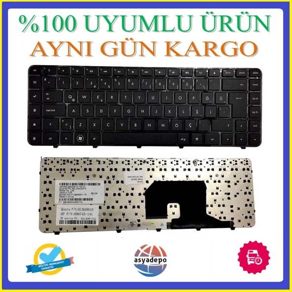 HP Pavilion DV6-3151ST Klavye Tuş Takımı TR ürün görseli 1