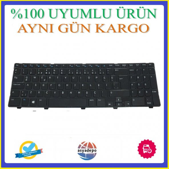 Dell 0YH3FC YH3FC Klavye Tuş Takımı Siyah TR ürün görseli 1