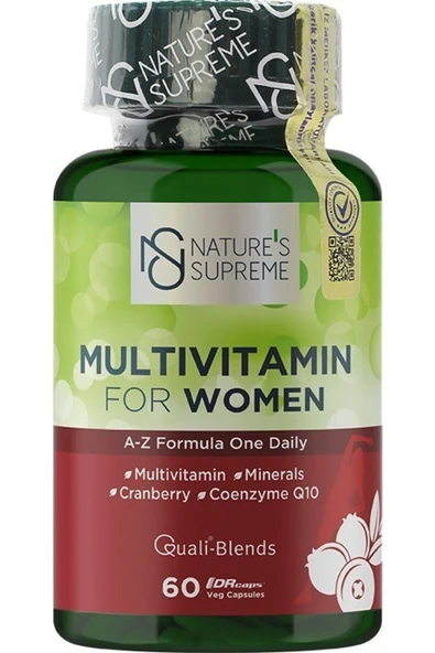 Natures Supreme Multivitamin For Women 60 Kapsül ürün görseli 1