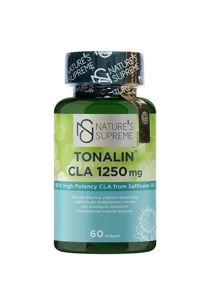 Natures Supreme Tonalin Cla 1250 Mg 60 Yumuşak Kapsül Aromasız ürün görseli 1