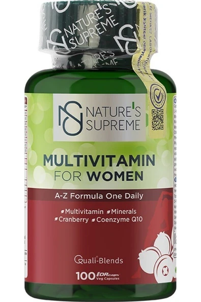 Natures Supreme Multivitamin For Women 100 Kapsül ürün görseli 1