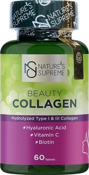 Natures Supreme Beauty Collagen 60 Tablet ürün görseli 1