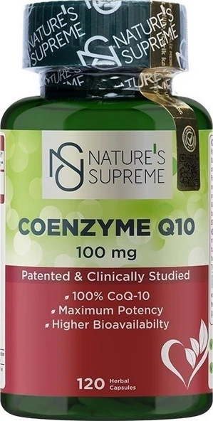 Natures Supreme Coenzyme Q10 100 mg 120 Kapsül ürün görseli 1