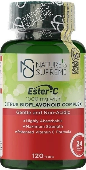 Natures Supreme Ester-C 1000 Mg C Vitamini 120 Tablet ürün görseli 1