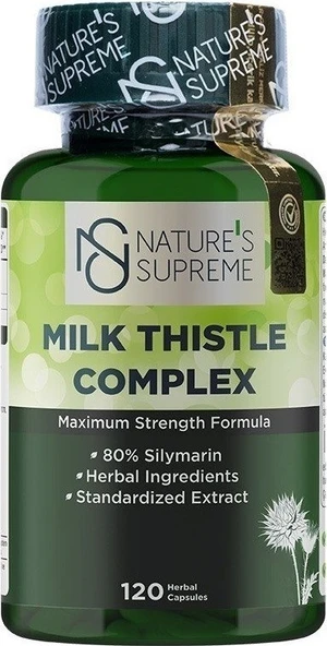 Natures Supreme Milk Thistle Complex 120 Kapsül ürün görseli 1
