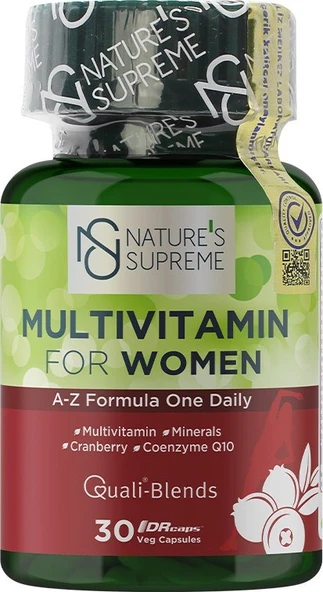 Natures Supreme Multivitamin For Women 30 Kapsül ürün görseli 1
