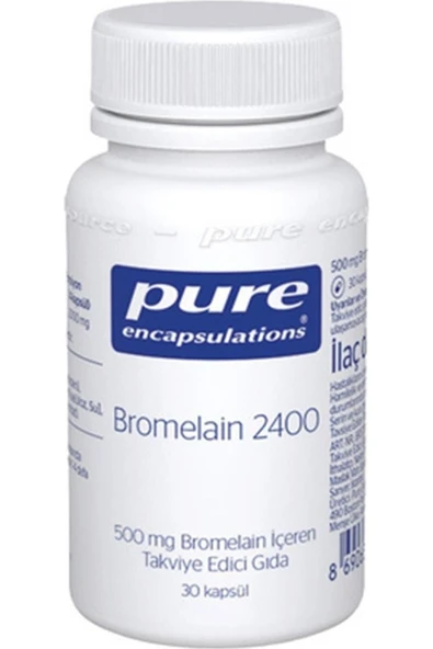 Pure Encapsulations Pure Bromelain 500 Mg 30 Kapsül ürün görseli 1