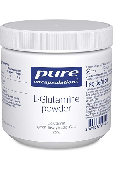 Pure Encapsulations L-glutamine Powder 227 Gr ürün görseli 1