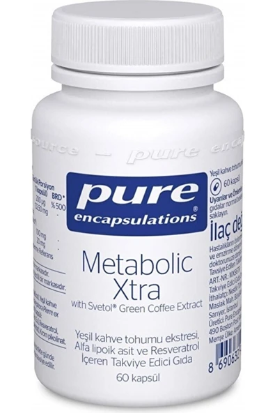 Pure Encapsulations Metabolic Xtra With Green Coffee 60 Kapsül ürün görseli 1
