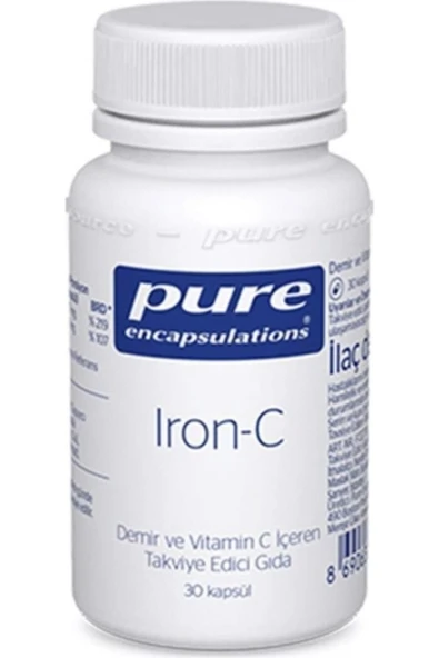 Pure Encapsulations Iron-c 30 Kapsül ürün görseli 1