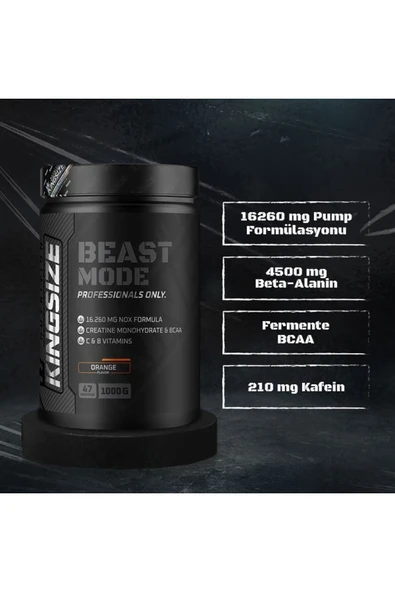 Kingsize Nutrition Beast Mode 1000 Gr - Resim 3