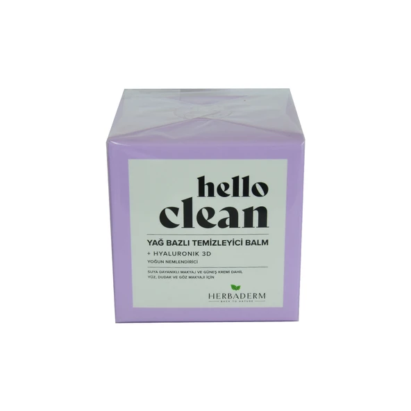 Hello Clean Yüz Dudak ve Göz için Yağ Bazlı Temizleyici Balm Hyaluronik 3D 100 ML ürün görseli 1