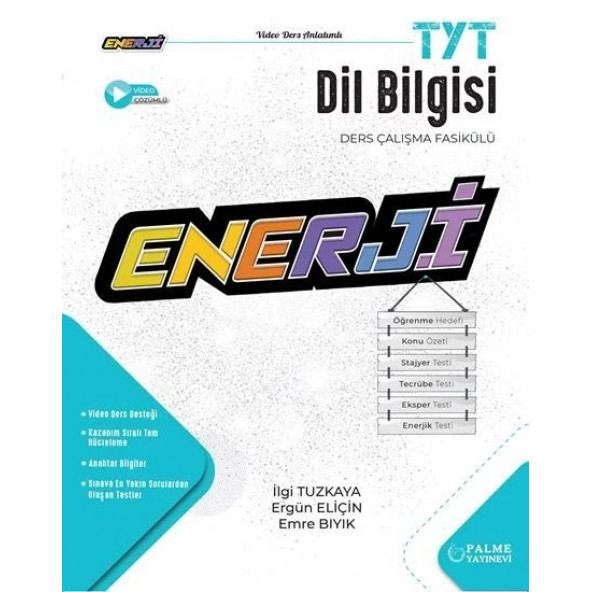 Palme Yayınevi Enerji TYT Dil Bilgisi Ders Çalışma Fasikülü ürün görseli 1