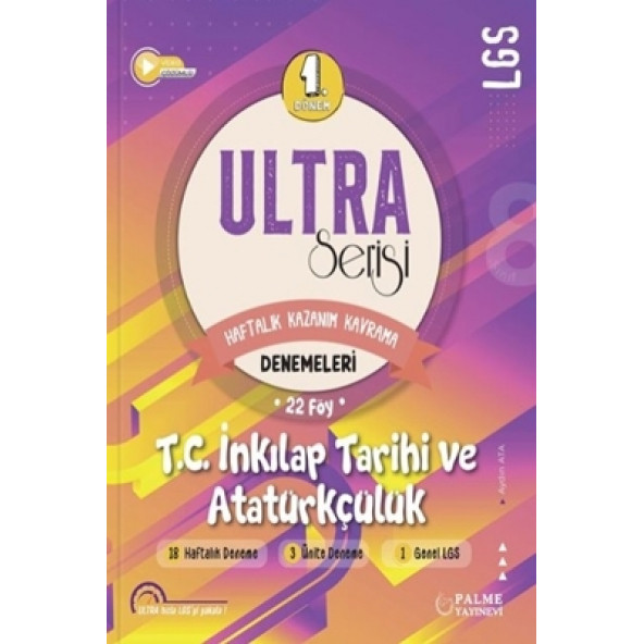 Palme Yayınevi Ultra Serisi Lgs 1.dönem Tc. Inkilap Tarihi Ve Atatürkçülük Denemeleri ürün görseli 1
