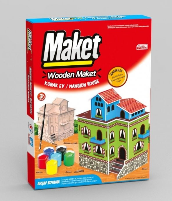 Hayal Sepeti Konak evi Boyama seti ürün görseli 1