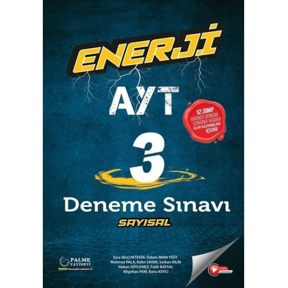 Palme Yayınevi AYT Enerji Sayısal 3 Deneme Sınavı 1. Dönem ürün görseli 1