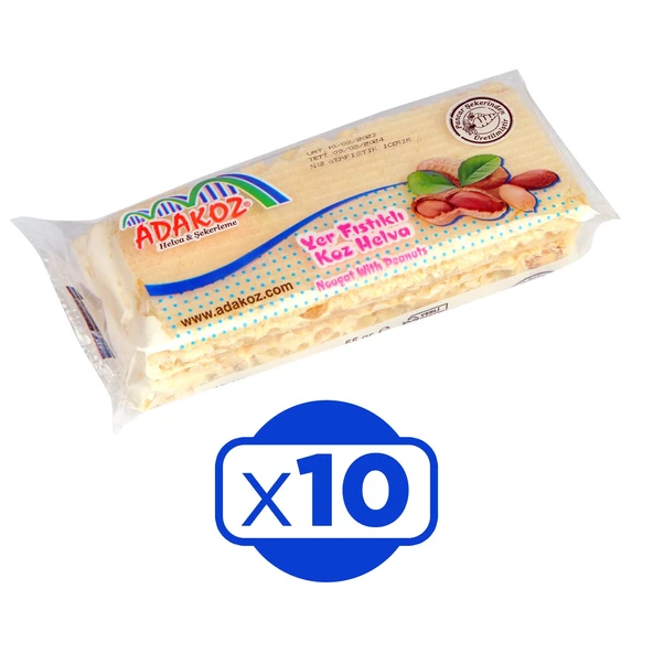 Adakoz Helva Yer Fıstıklı Koz Helva 55 gr 10 lu ürün görseli 1
