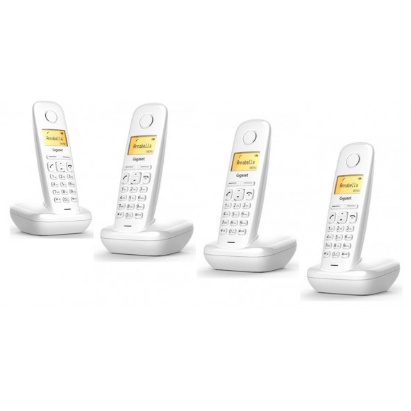 Gigaset 1 Harici 4 Dahili Dect Telsiz Kablosuz Telefon Santrali Beyaz ürün görseli 1