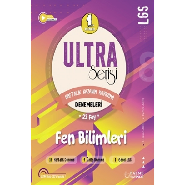 Palme 8.sınıf Ultra Fen Bilimleri Denemeleri (1.dönem) ürün görseli 1
