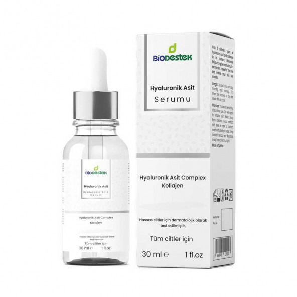 BİODESTEK NEMLENDİRİCİ HYALURONİK ASİT SERUMU 30 ML ürün görseli 1