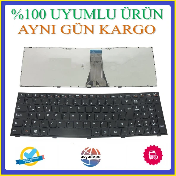 Lenovo B7080 Klavye Siyah TR ürün görseli 1