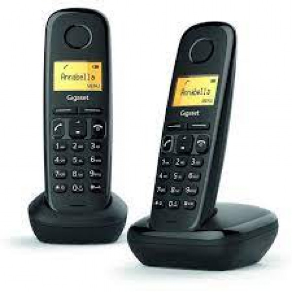 Gigaset 1 Harici 2 Dahili Dect Telsiz Kablosuz Telefon Santrali Siyah ürün görseli 1