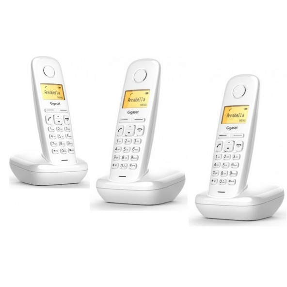 Gigaset 1 Harici 3 Dahili Dect Telsiz Kablosuz Telefon Santrali Beyaz ürün görseli 1