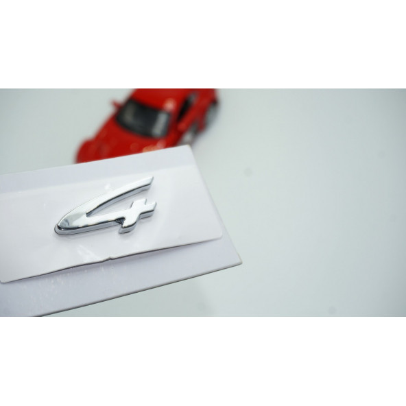 Porsche 4 Bagaj Yazı Logo Parlak Krom Renk Orjinal Ürün ürün görseli 1