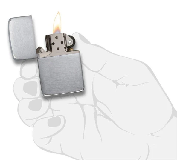 Zippo 1941 Crome Mat - Resim 4