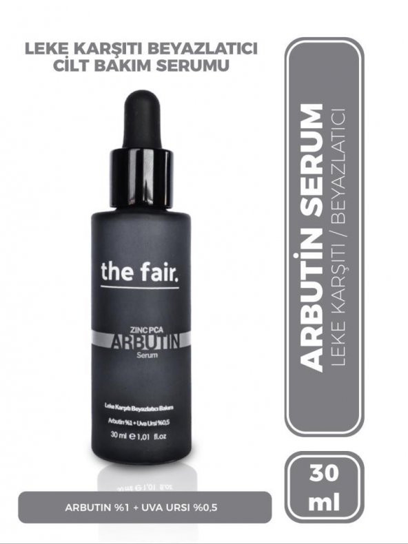 the fair. Arbutin Cilt Tonu Eşitleyici Leke Karşıtı Bakım Serumu 1 Arbutin+ 0.5 30 ml  2li Set ürün görseli 1