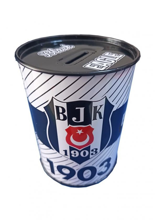 Beşiktaş Metal Kumbara Orta Boy Orjinal Lisanslı 1 Adet Bjk Kumbara Taraftar Kumbara Kara Kartal 12x9 cm ürün görseli 1